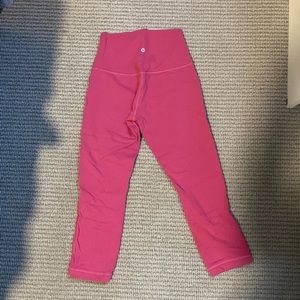 Lululemon pink wunderunder leggings - LIKE NEW